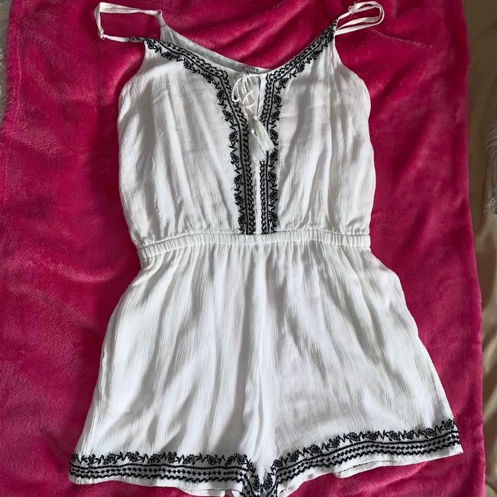 Black and white romper